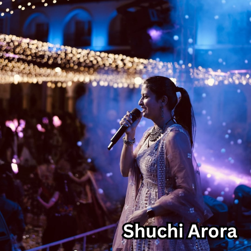 female Shuchi Arora live singer in delhi
