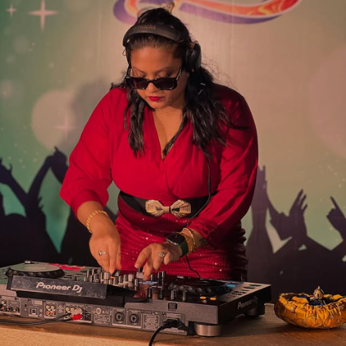 female DJ Maneesha in Bhubaneswar