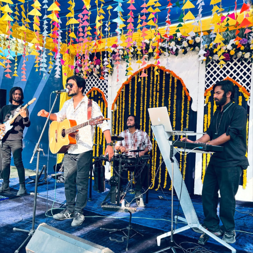 The Sangat Band in basti